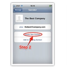 iPhone Email Whitelisting