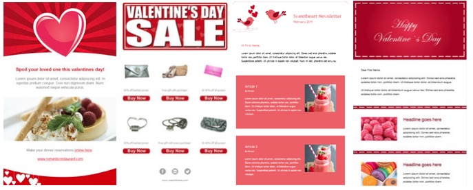 Valentines Day Email Marketing Templates